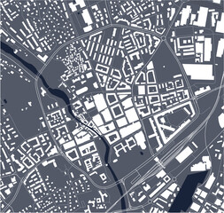 Fototapeta premium map of the city of Vasteras, Sweden