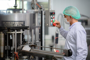 engineer inspection control person working for industry safety, professional technician in factory