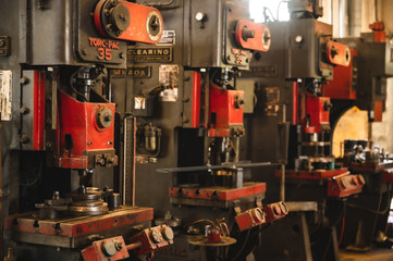 industrial factory machine robot tool concept, real manufacturing engineering production work