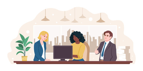 Coworking space in office