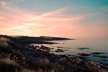 Amazing sunset colours over the coast with some fantastic reflections 