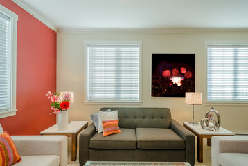 Interior design of a luxury living room