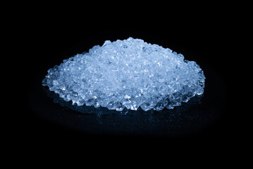 Ice crystal cubes, space for text or design.