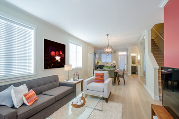 Interior design of a luxury living room