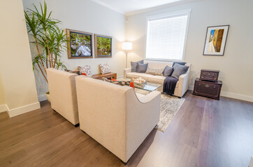 Interior design of a luxury living room
