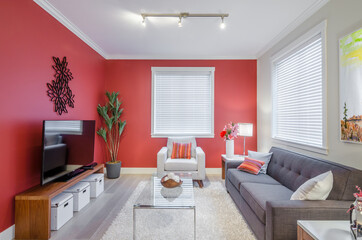 Interior design of a luxury living room