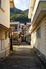 Fisherman's village, Traditional Japanese town of Sugari-cho, in Mie, Japan - 三重県 尾鷲市...