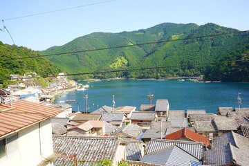 Fisherman's village, Traditional Japanese town of Sugari-cho, in Mie, Japan - 三重県 尾鷲市...