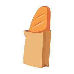 Loaf of bread in a paper bag