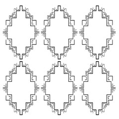 Luxury Design Ornaments Aztecs Geometric Pattern, Texture, Background