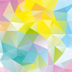 Abstract geometric background triangles bright polygon pattern