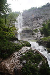 Obraz premium Rothbachfall waterfall in the Bavarian Alps, Germany