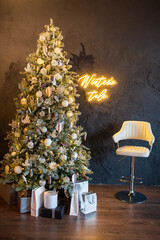 festive christmas and new year decorations	