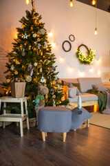 festive christmas and new year decorations	