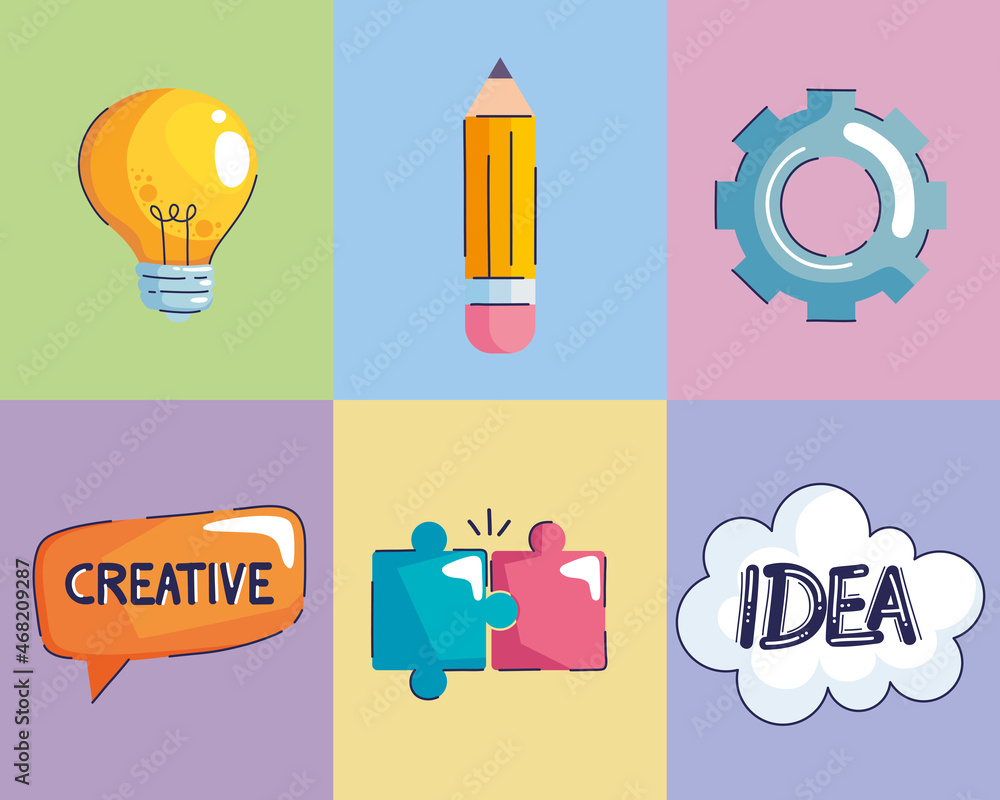Poster idea and creative objects