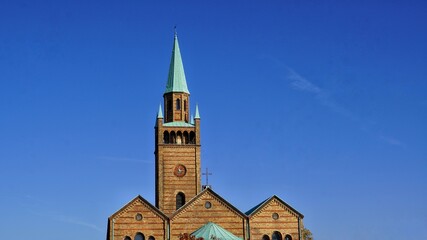 Obraz premium church of our person of our person in the center