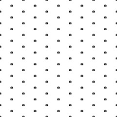 Square seamless background pattern from geometric shapes. The pattern is evenly filled with small black first aid symbols. Vector illustration on white background