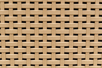 Plastic brown lattice basket close-up macro. Background, texture
