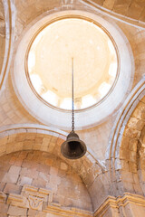 One bell is suspended in the dome of the monastery church.