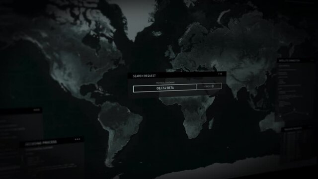 Authentication Protocol. Search Request. Radar Scan. Continents. Sao Paulo. South America. Special Agency is tracking Location of a Criminal. Top Secret Mission. High Tech Software. User Interface
