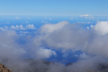 Wolken, Himmel, Insel, LA Palma, Vulkan, Berg, Aussicht