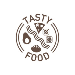 Food logo. Logo Coocking School, logo restaurant.
