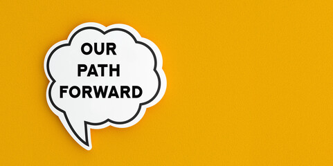 Speech bubble and feedback concept