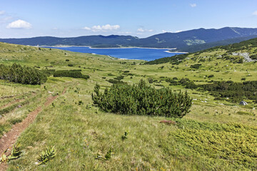 Landscape with Belmeken Reservoir, Rila mountain, Bulgaria