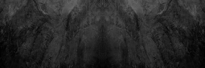Old wall texture cement dark black gray  background abstract grey color design are light with white gradient background.