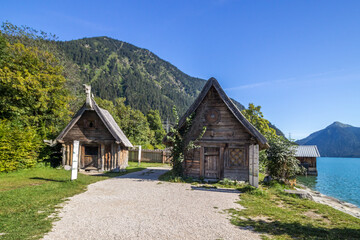 Walchensee mountain lake in Bavaria in Germany