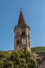 Beautiful clock and bell tower in Finalborgo