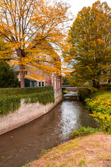 Obraz premium Typical Dutch architecture and street view in Maastricht, NL