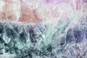 blue and orange fluorite macro texture