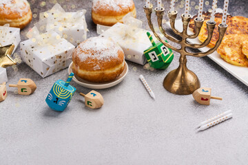Jewish holiday Hanukkah background