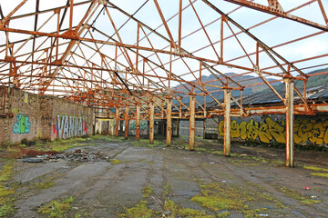 Derelict Warehouse by Loch Long, Scotland	