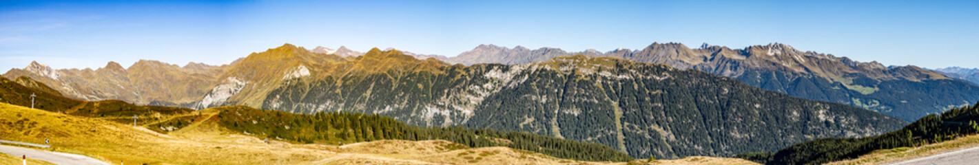 landscape at the Jaufenpass in Italy