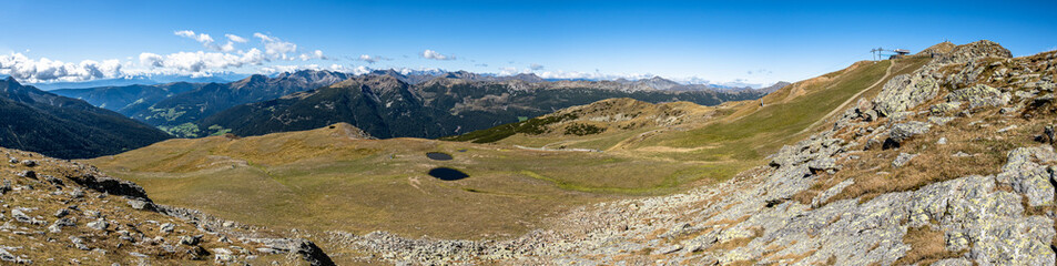 view at the Reinswald Sattele in Italy