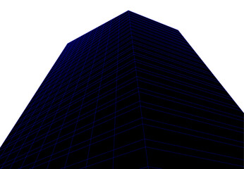 Modern architecture digital 3d illustration 