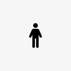 masculine user icon. masculine user vector icon on white background