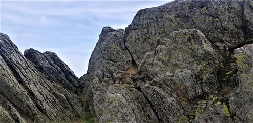 rocks  in the mountains