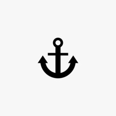 anchor icon. anchor vector icon on white background