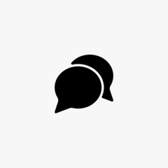 chat icon. chat vector icon on white background