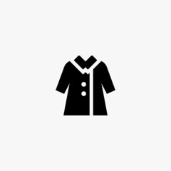 Naklejka premium coat icon. coat vector icon on white background