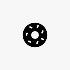 donut icon. donut vector icon on white background