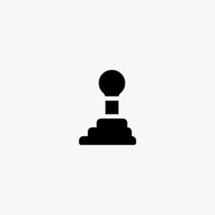 gearshift icon. gearshift vector icon on white background