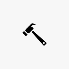 hammer icon. hammer vector icon on white background