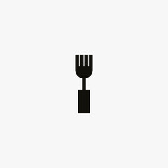 fork icon. fork vector icon on white background