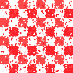Colorful checkerboard mosaic. Abstract background.