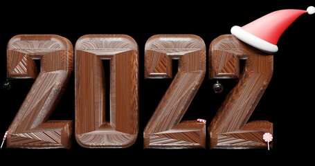 two thousand windows in wood and Christmas decorations