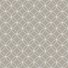 White and Brown circle pattern line, seamless background. The seamless geometric pattern of circles. Wrapping paper.